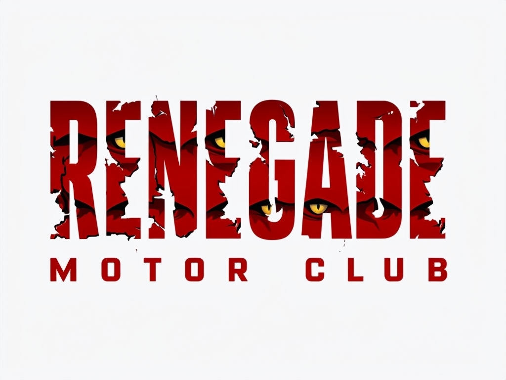 Renegade Bold Graphic Design with Wolf Eyes for Hats