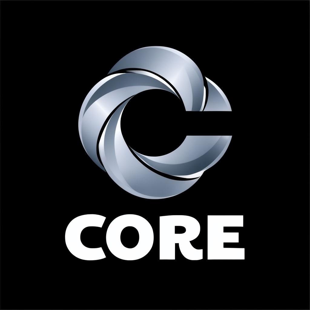 Sleek Modern Silver 'C' Logo with Interlocking Loops Design Logo