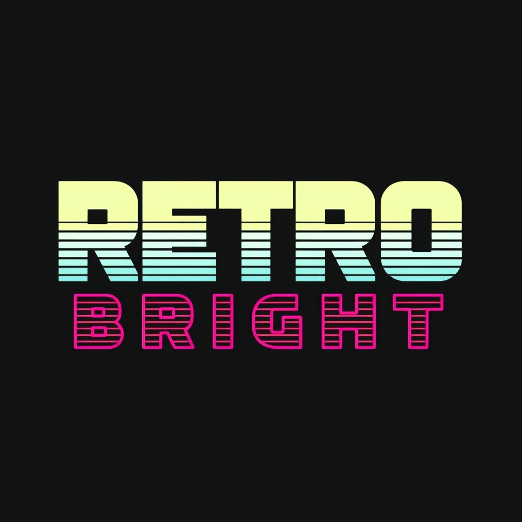 Modern Minimalist Retro Bright Logo Design for Vintage Lighting