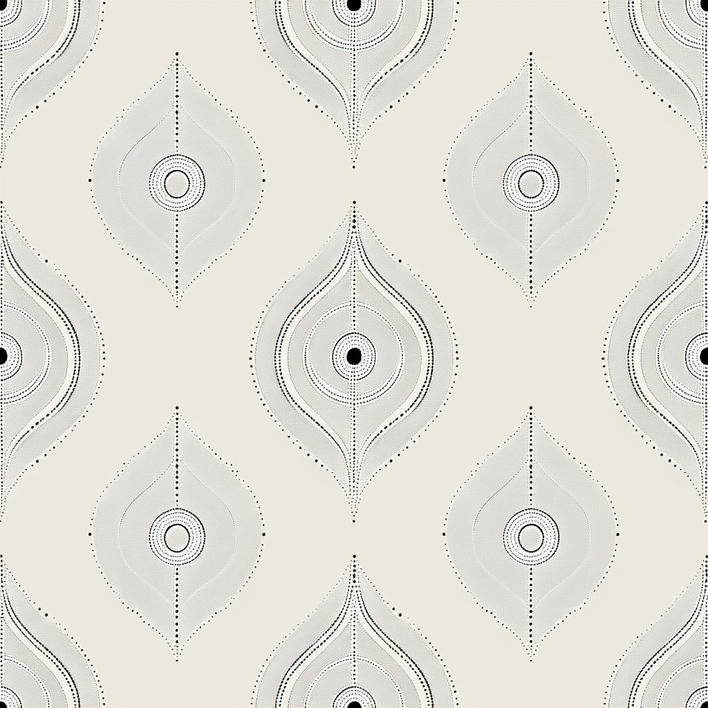 Subtle Geometric Teardrop Pattern for Modern Minimalist Seamless Pattern