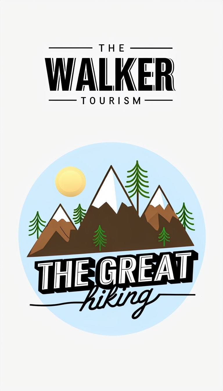 Modern Outdoor Adventure Graphic for The Walker Tourism Social Media Post