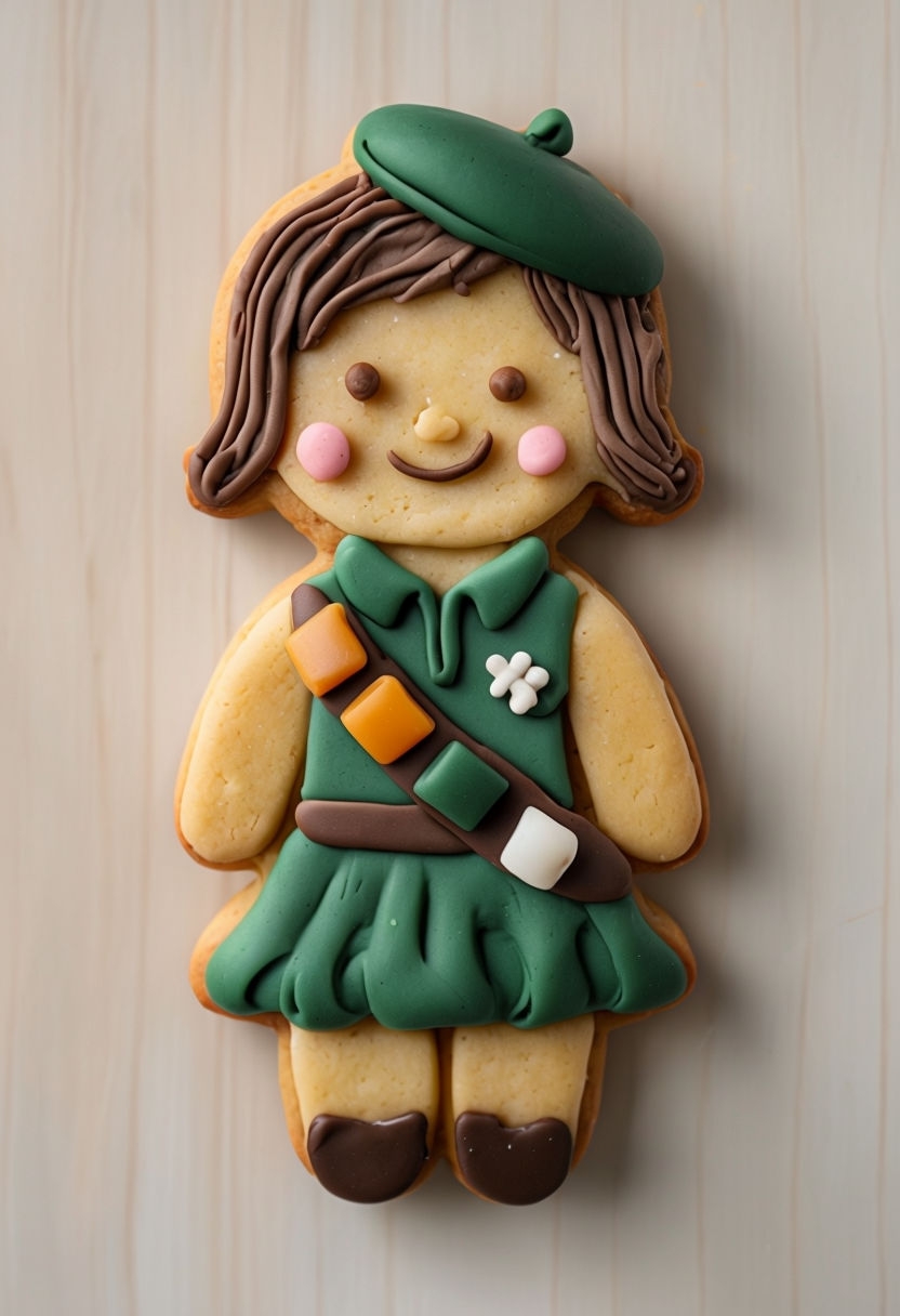Whimsical Handcrafted Cookie Figure Illustration Art
