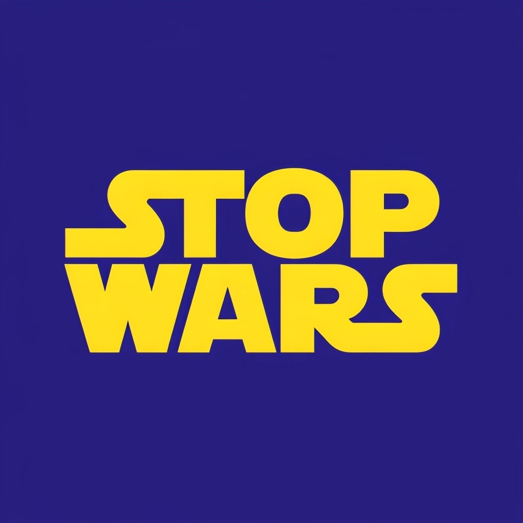 Bold "STOP WARS" Anti-War Graphic T-Shirt