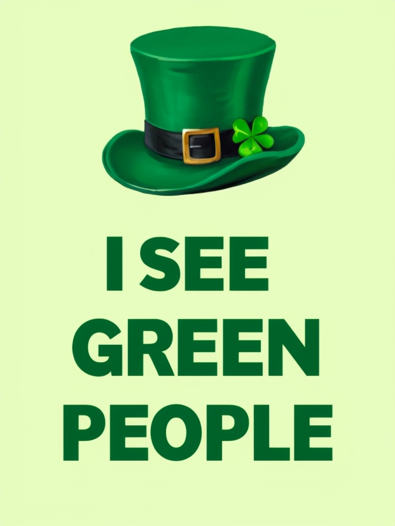 St. Patrick's Day Festive Leprechaun Hat Digital Art