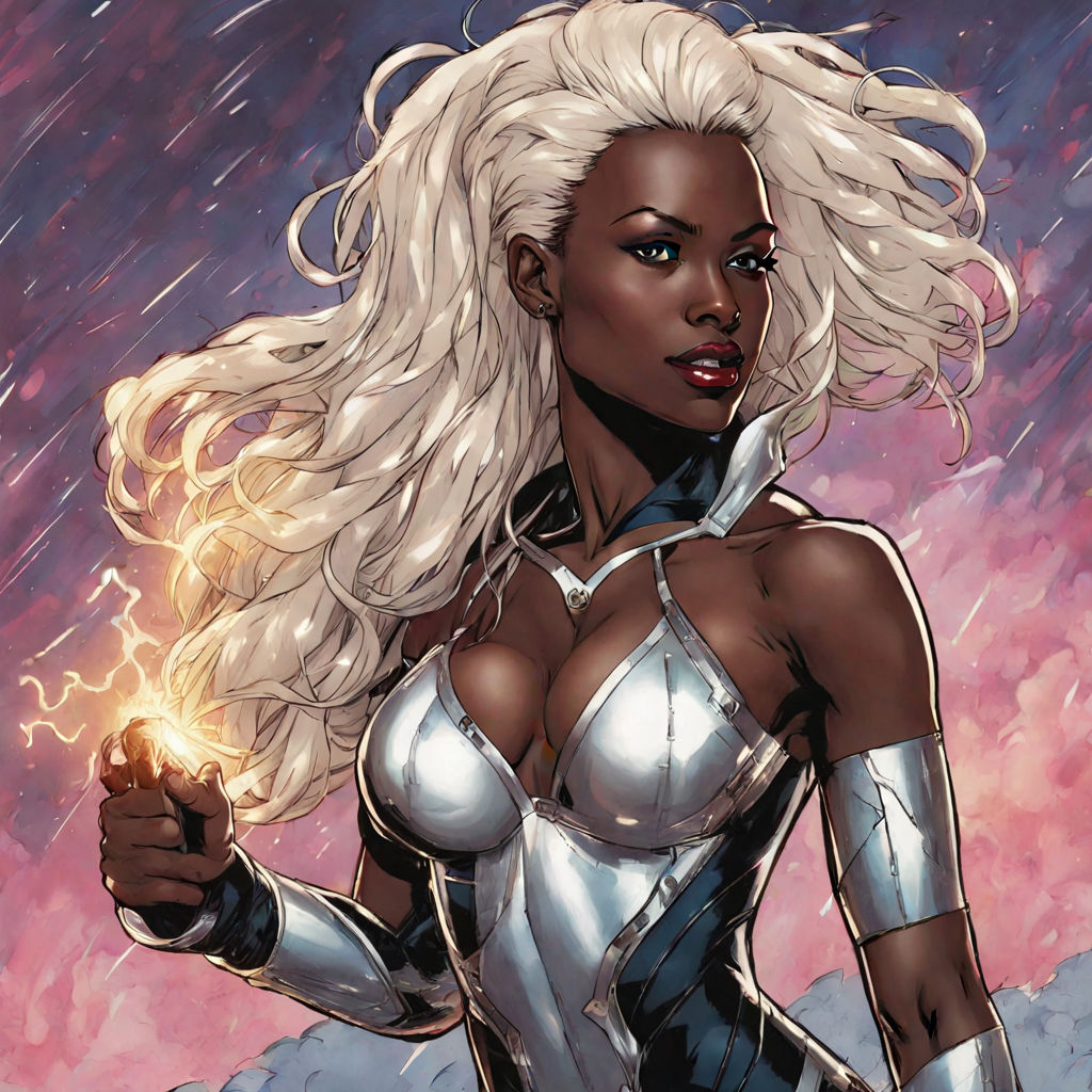 Anna diop storm marvel by Wanda Maximoff - Playground