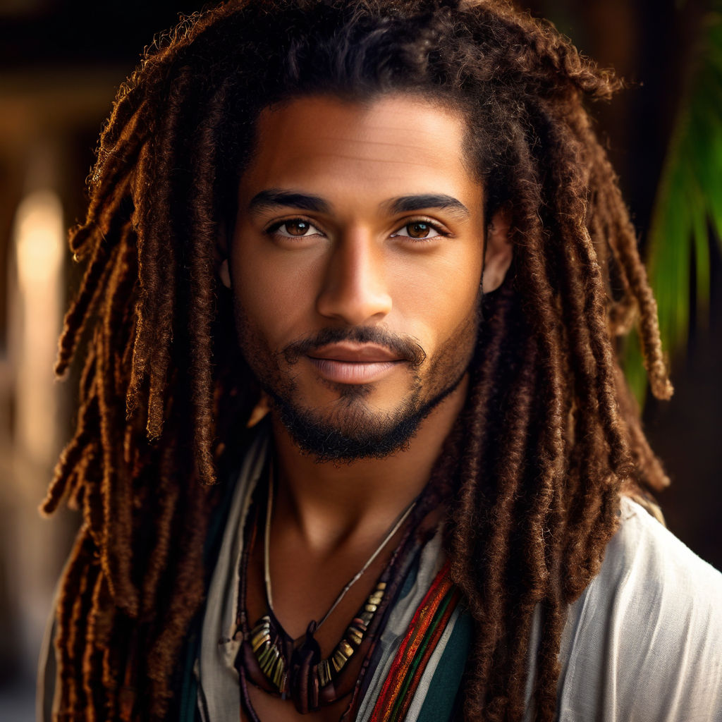 black man with dreadlocks