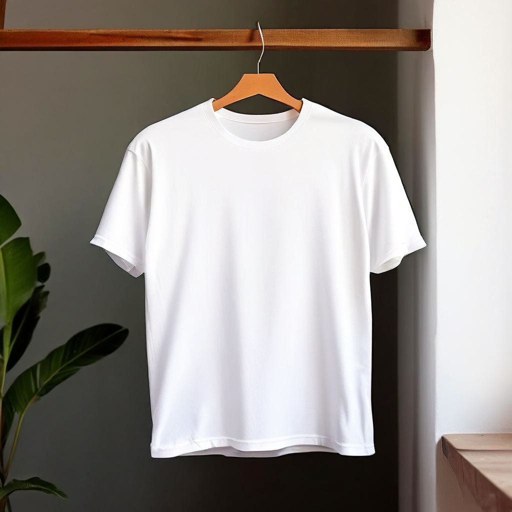 Plain white over sized t-shirt on a hanger for men by Manali Shekhada ...