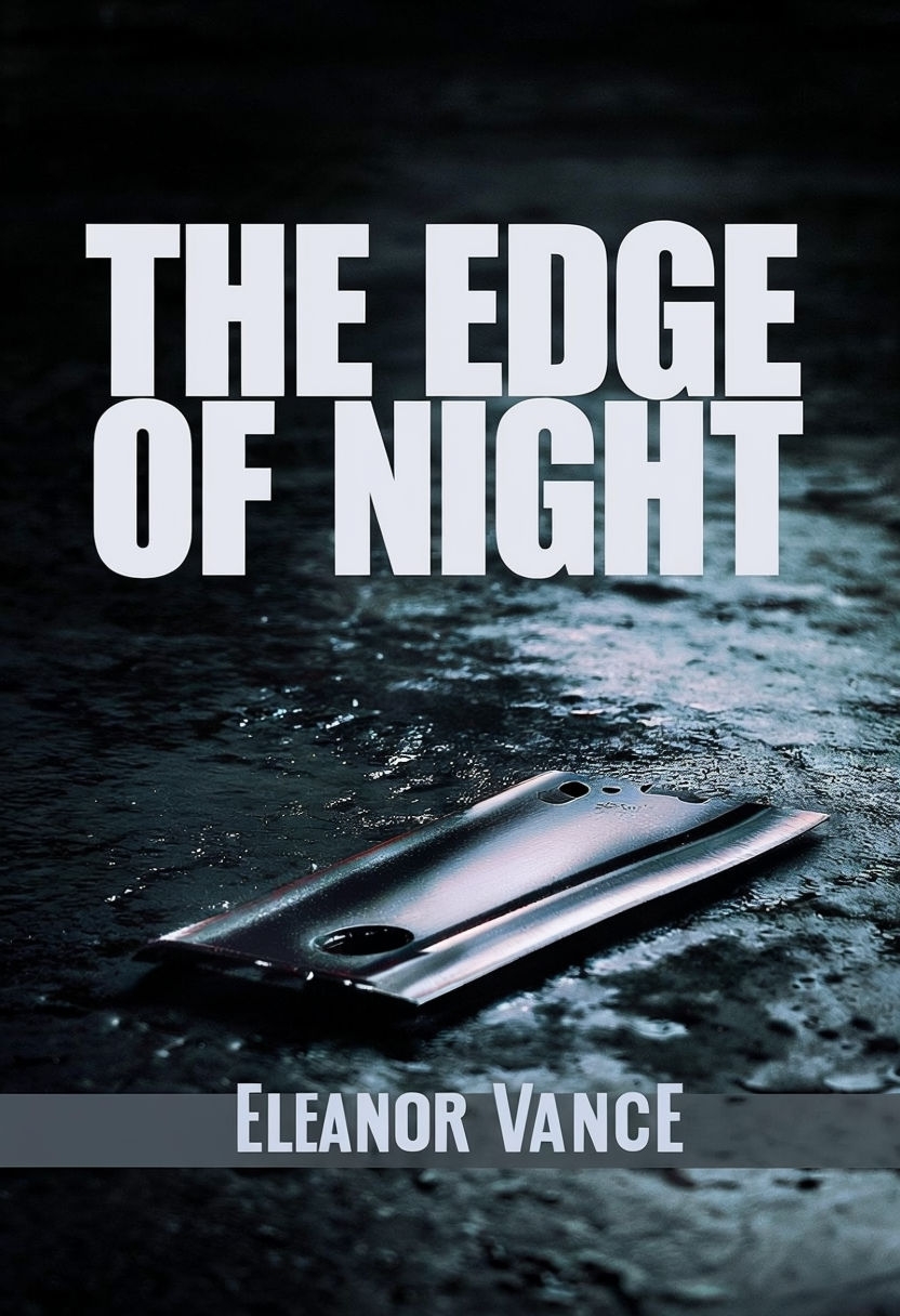 The Edge of Night Mystery Novel Cover Art Design