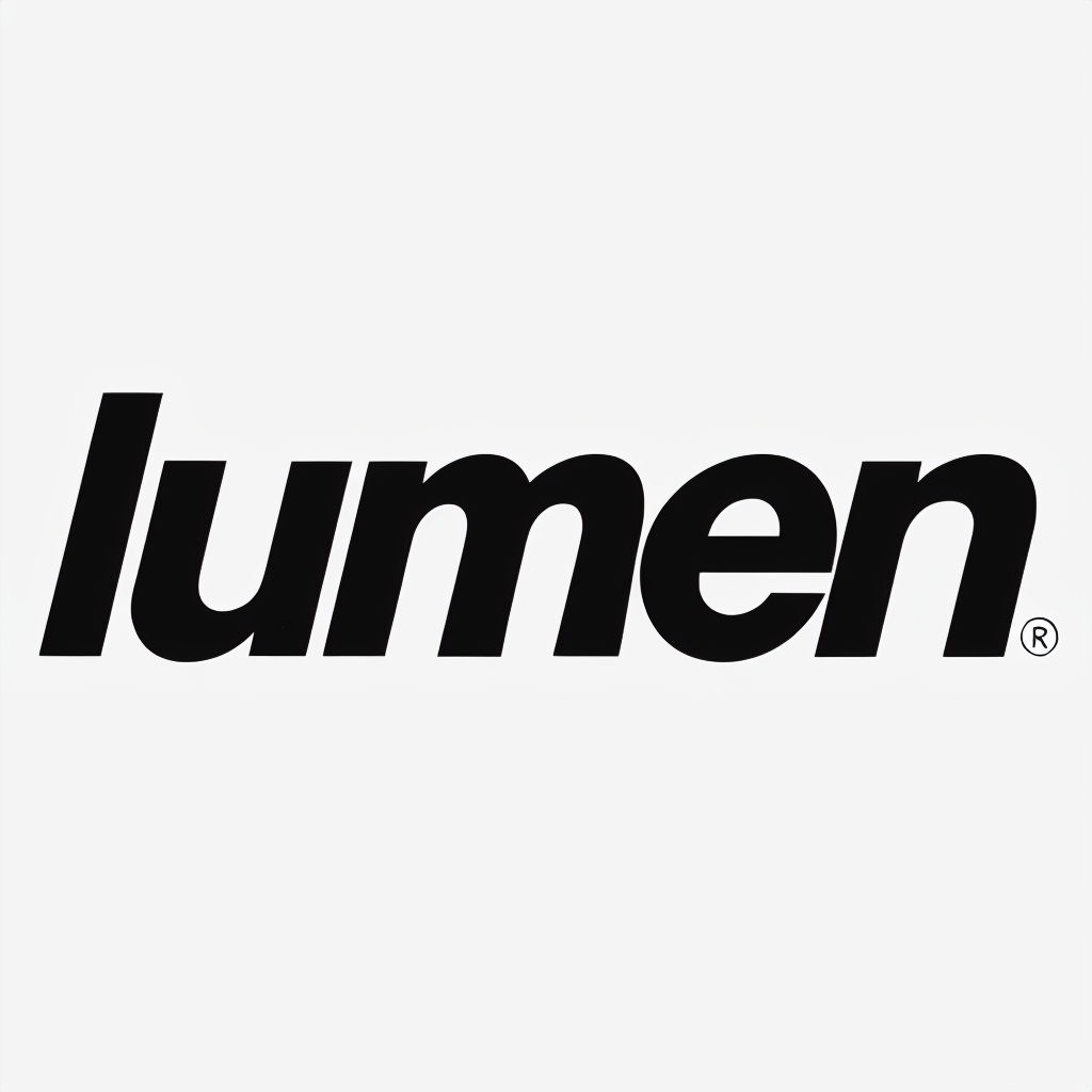 Minimalist Black Lumen Logo Design on White Background Logo