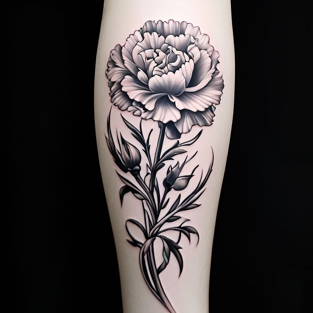27 Beautiful Carnation Tattoo Ideas and Their Symbolism | Carnation tattoo,  Carnation flower tattoo, Flower tattoo designs