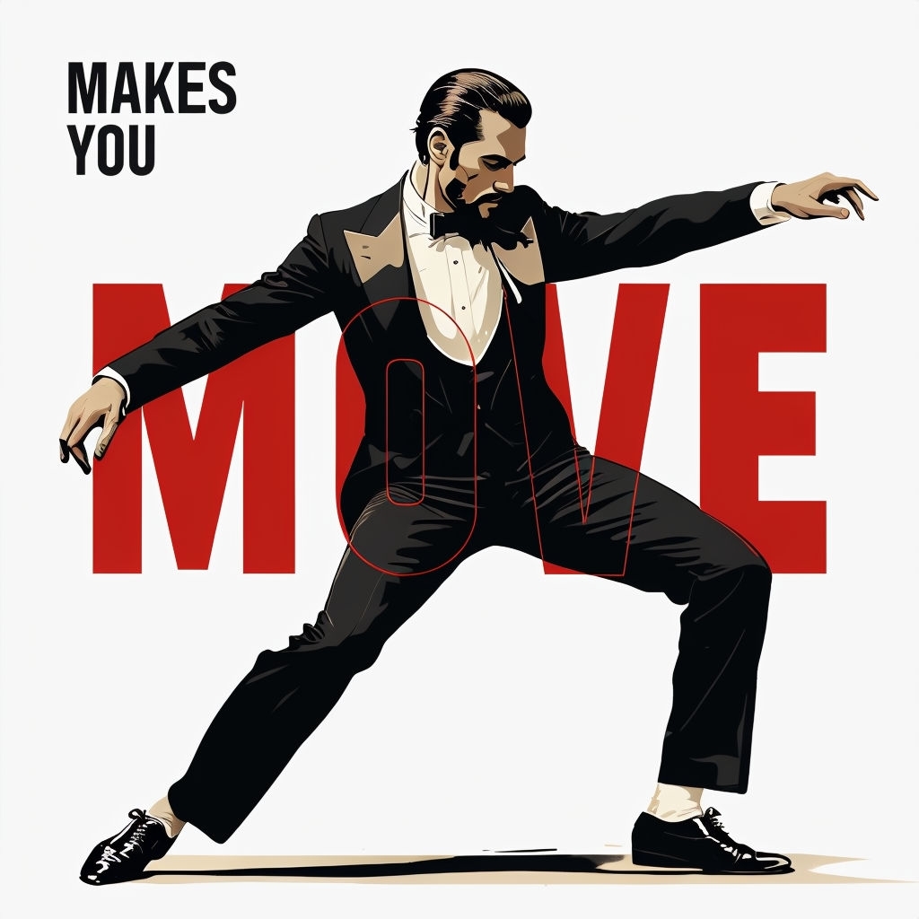 Dynamic Dance Move Illustration T-Shirt