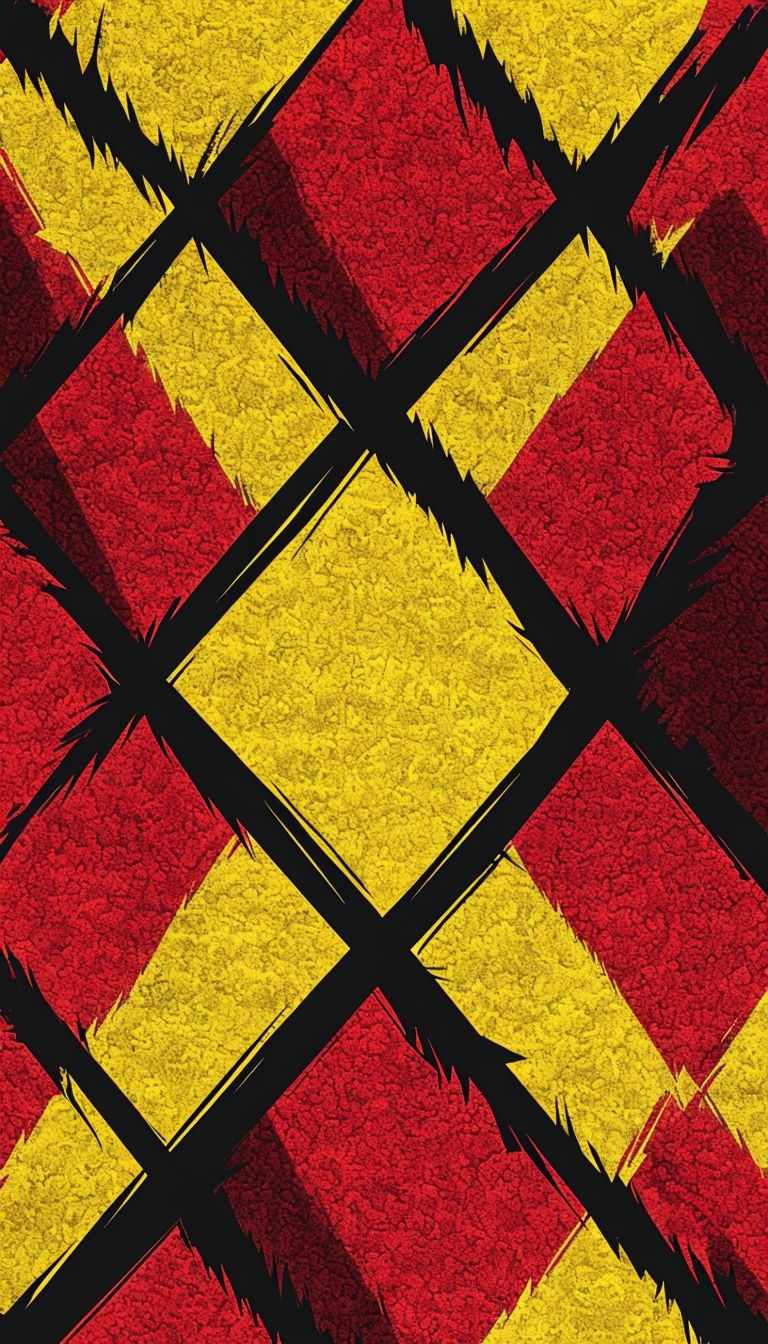 Vibrant Abstract Geometric Diamond Pattern Phone Case Cover