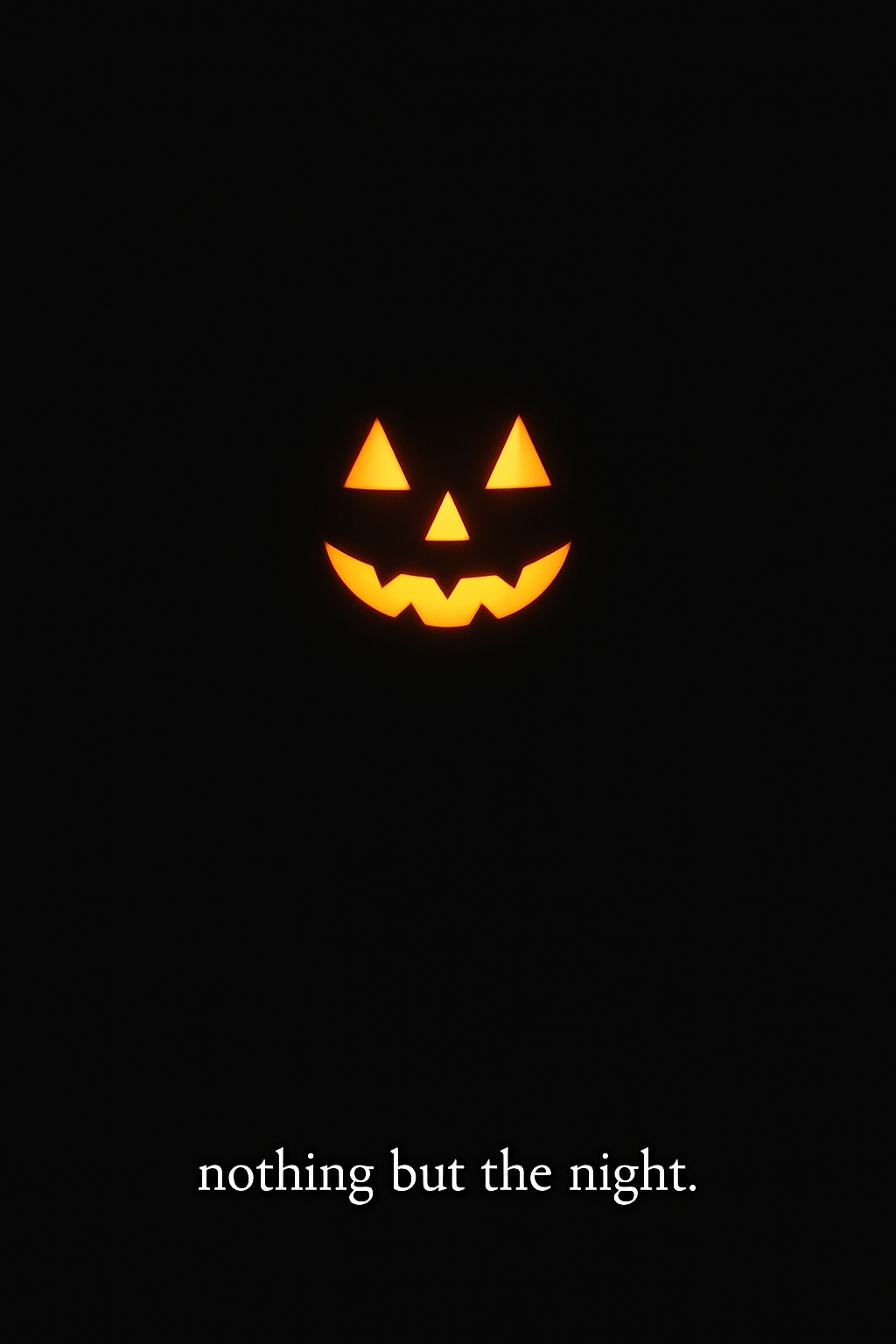 Glowing Jack-o'-Lantern Minimalist Halloween Poster
