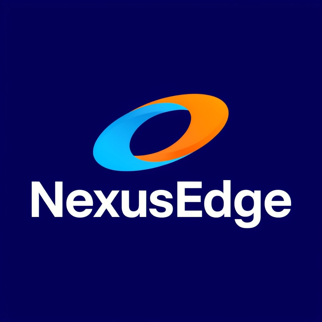 Modern NexusEdge Logo with Dynamic Eye Design