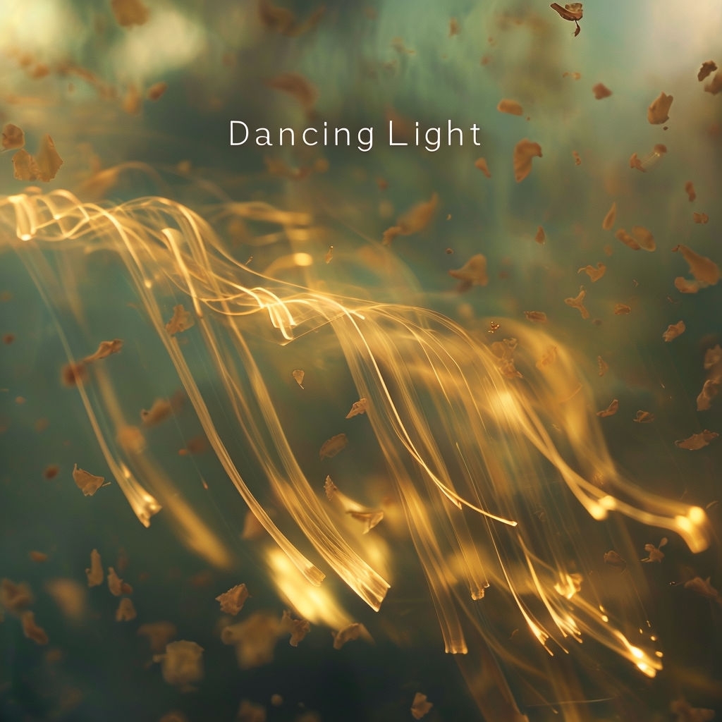 Dancing Light Abstract Floral Art for Spotify Album Cover
