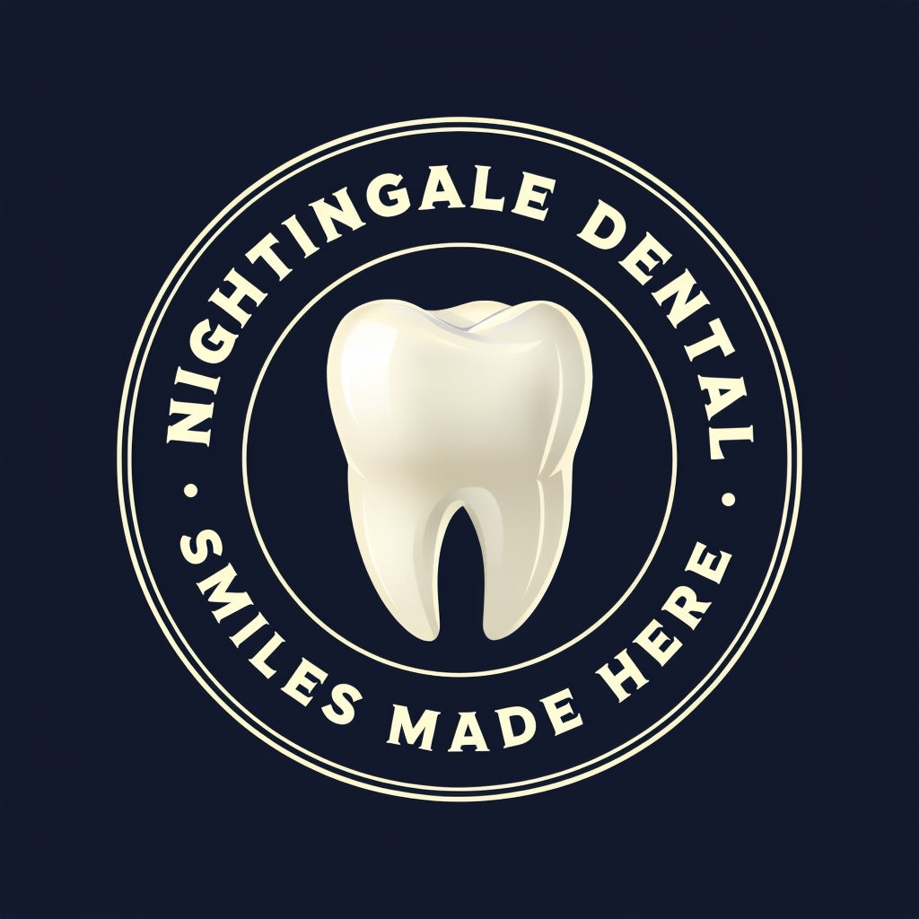 Nightingale Dental Tooth Logo with Professional Design