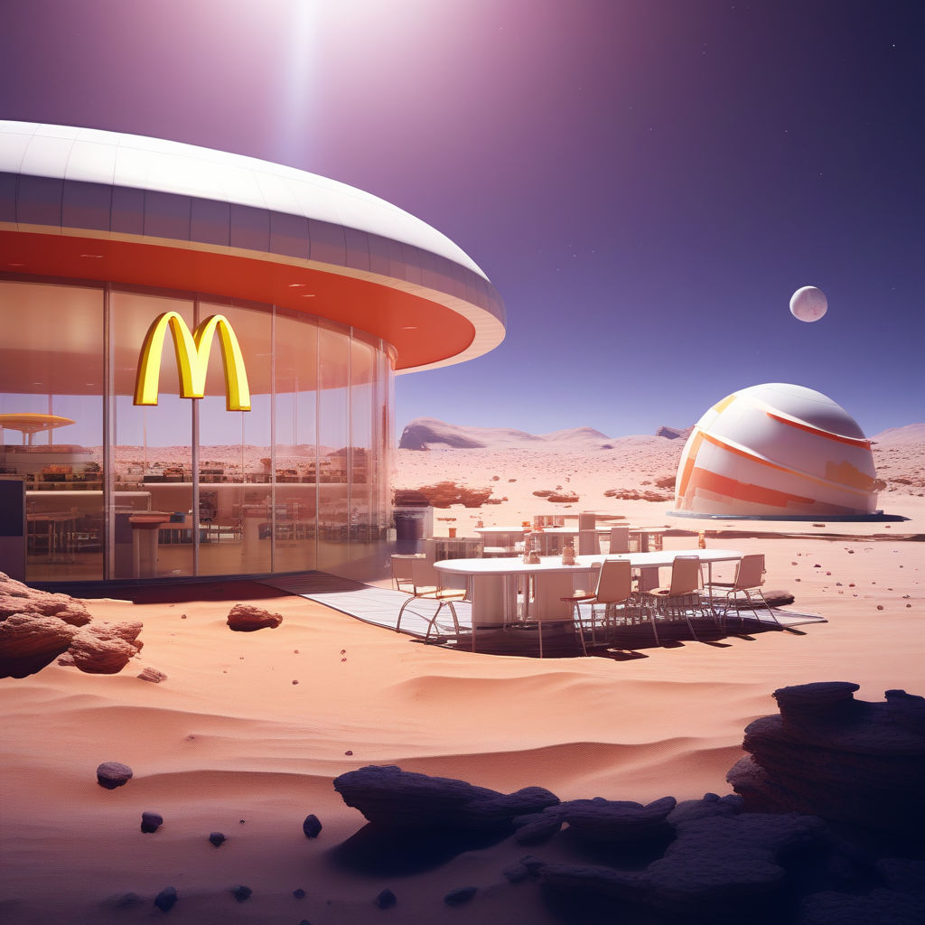 McDonald's in mars by 락토프리 - Playground