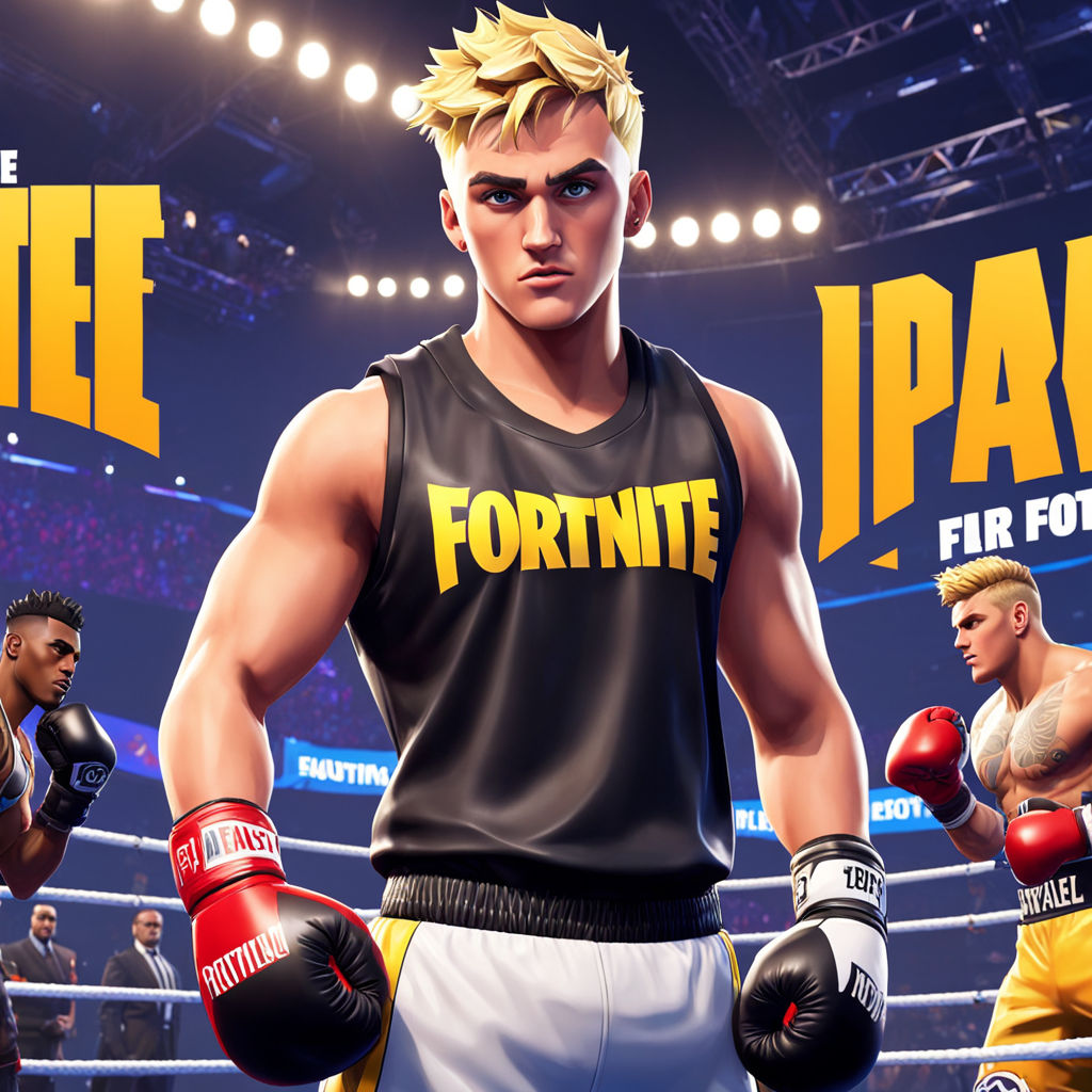 Create me an image of jake paul in fortnite as a boxer by Chargxed ...