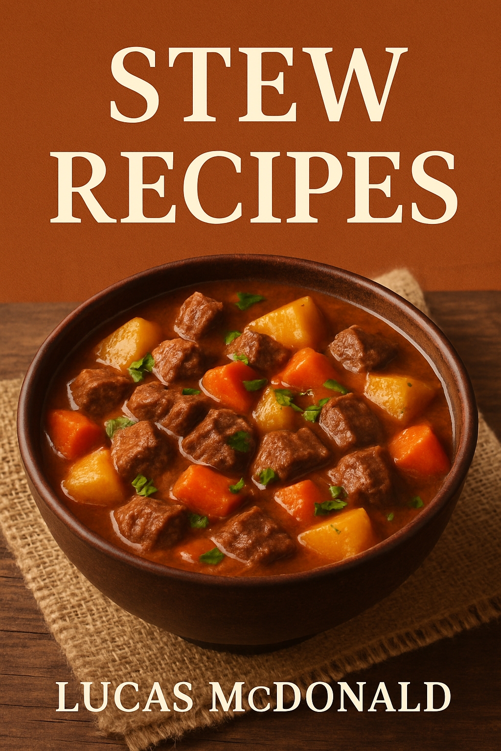 Hearty Stew Recipes Cookbook Cover by Lucas McDonald EBook Cover