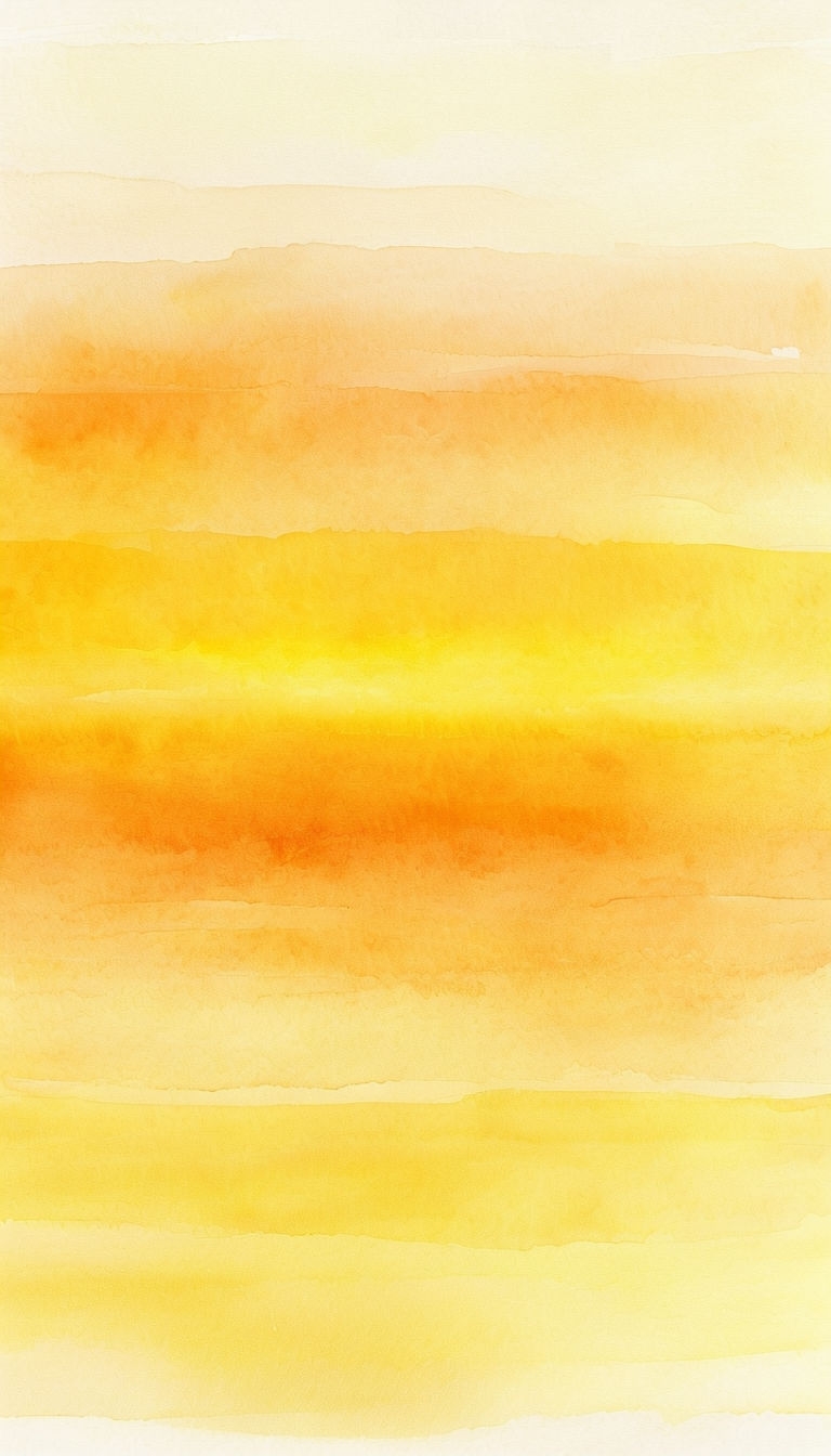 Tranquil Watercolor Gradient with Soft Yellow and Amber Tones Social Media Post