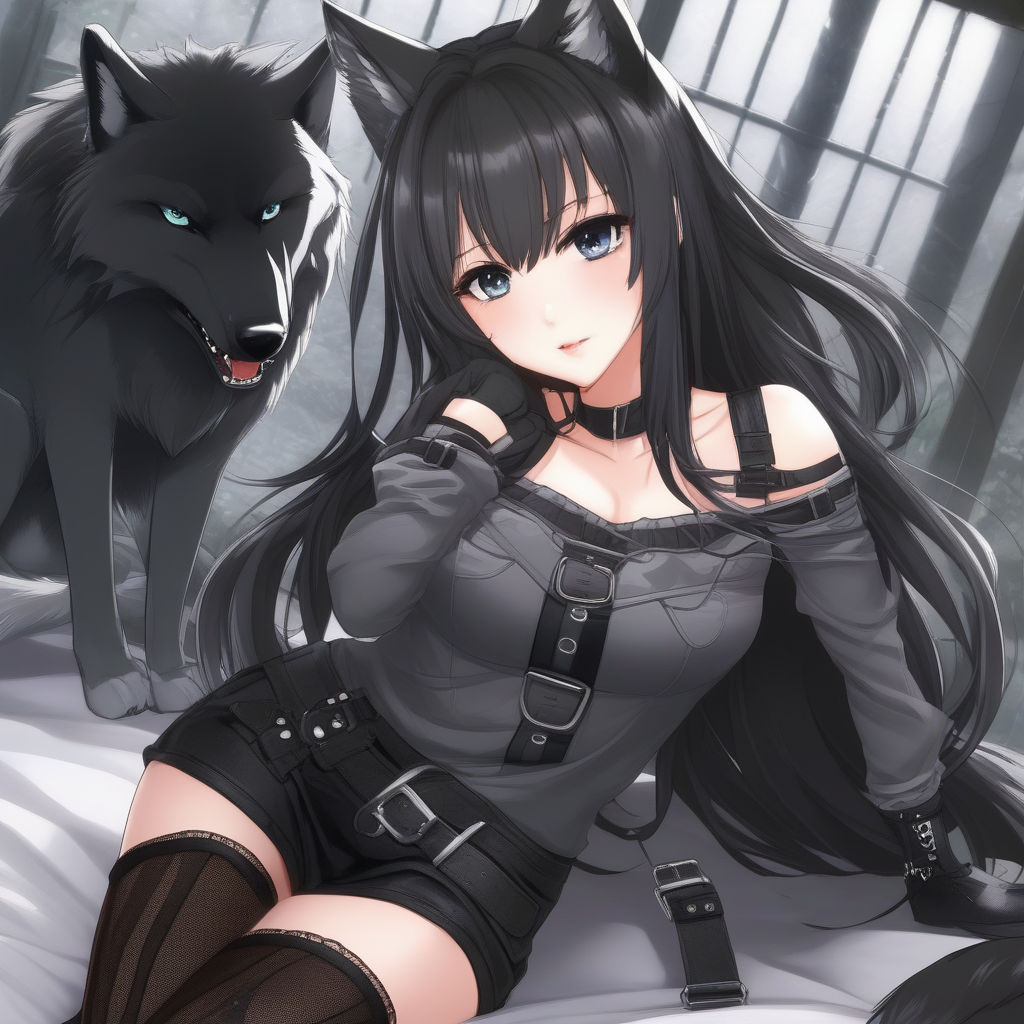 wolf girl in chains