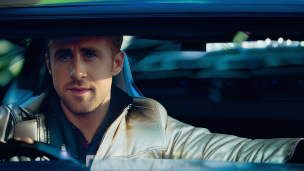 Ryan gosling in a car by Jess Up - Playground