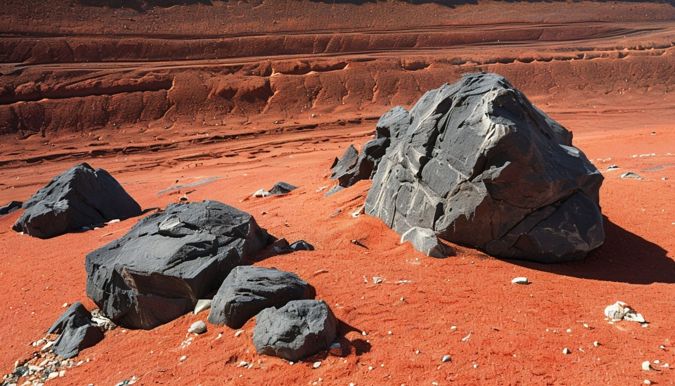 Vibrant Desert Landscape with Rugged Rocks Virtual Background