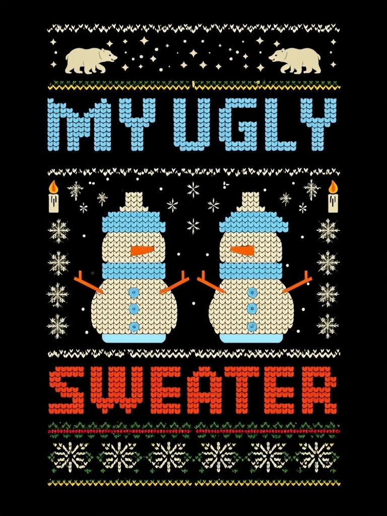 Humorous Knit Style My Ugly Sweater T-Shirt