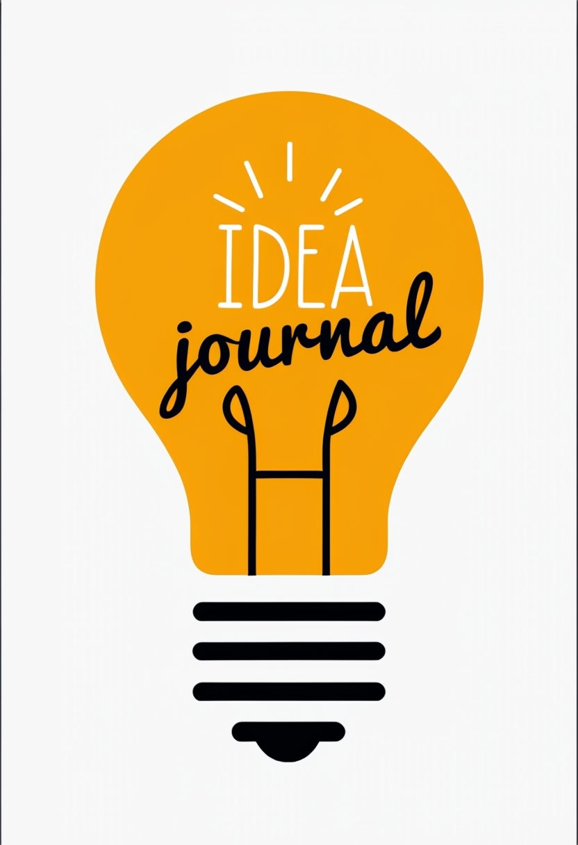 Minimalist Golden Yellow Light Bulb Design for Motivation EBook Cover