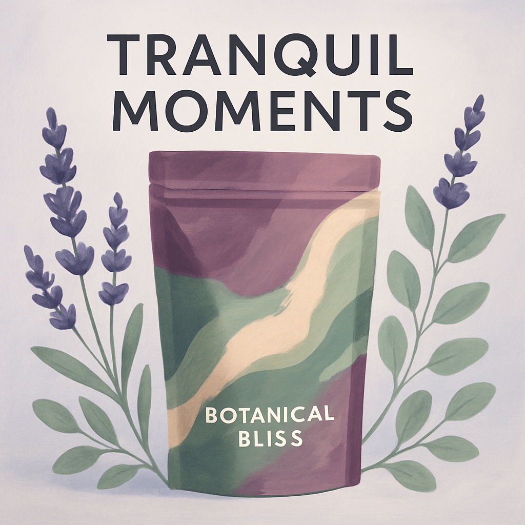 Tranquil Moments Botanical Bliss Illustrated Bag Advertisement