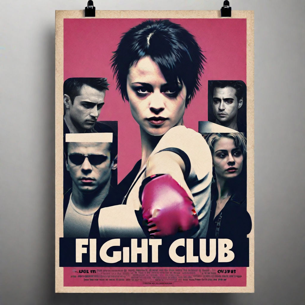 Movier poster like fight club by Hortense DECAMPS Playground