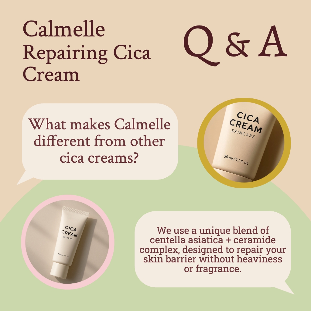 Modern Calmelle Repairing Cica Cream Infographic Advertisement Instagram Post