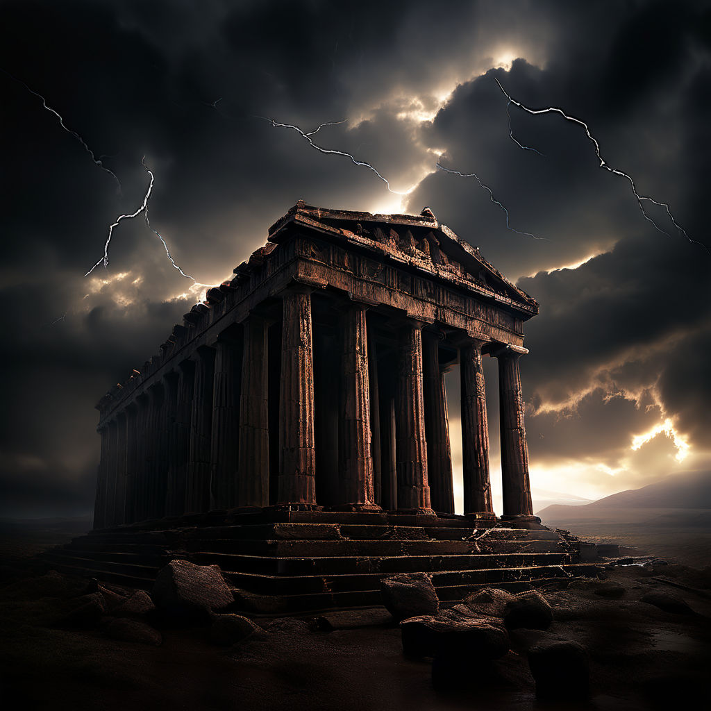 Greek temple by Darlen Veloso - Playground