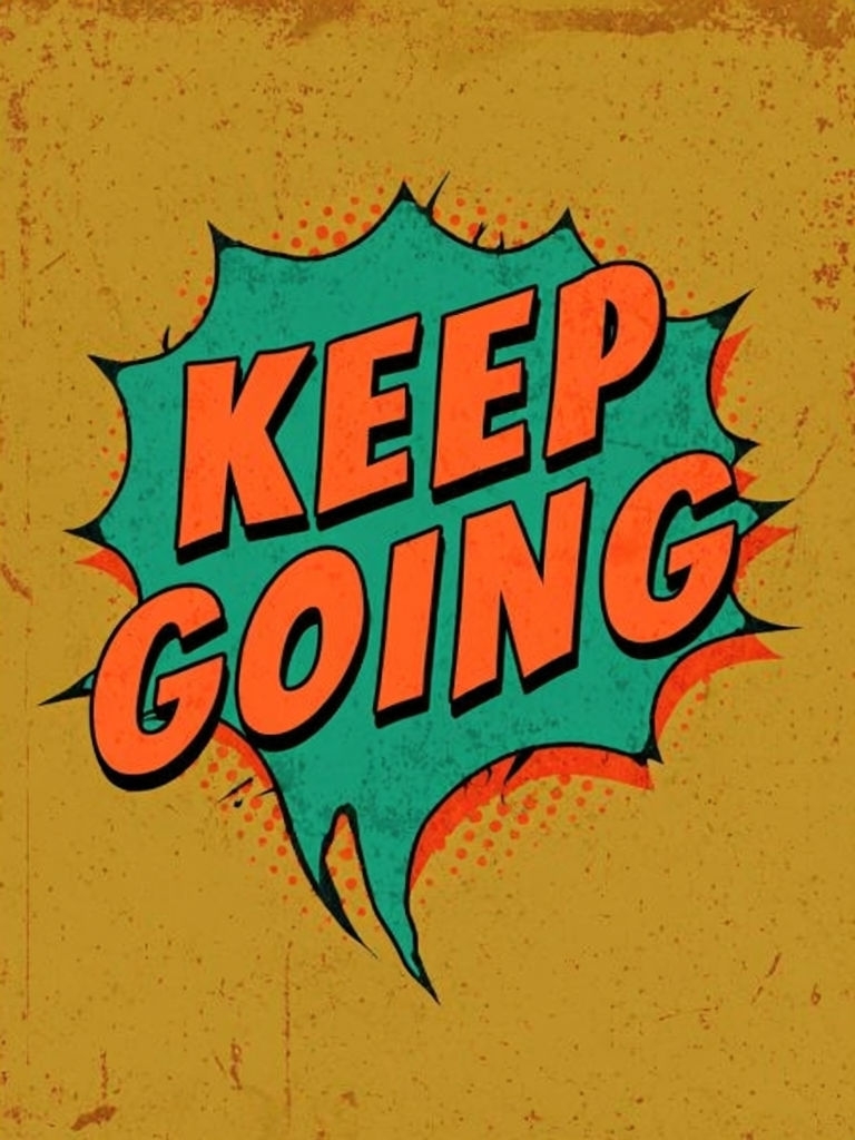 Keep Going Vintage Comic Style T-Shirt