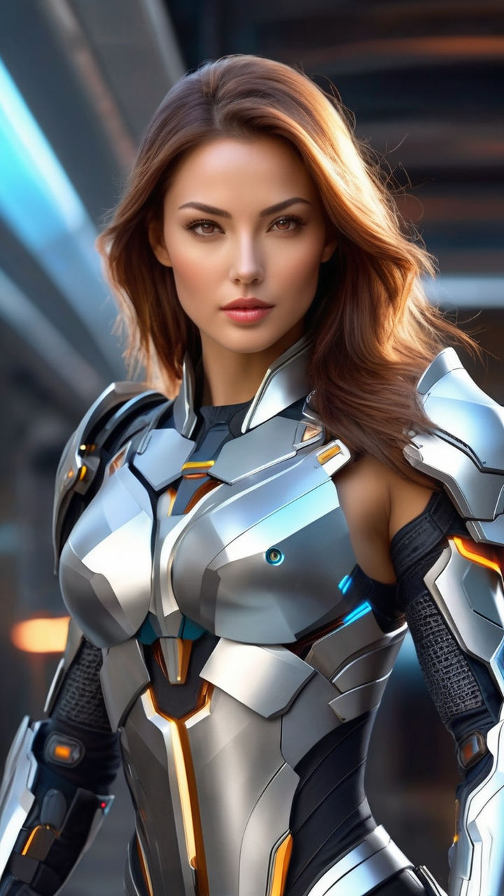 Phillipine is a Sexy cyborg woman with