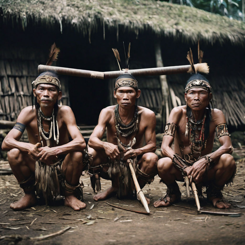 A photo of Dayak tribesmen from Kalimantan by DENNY NUGRAHA (DENNY ...