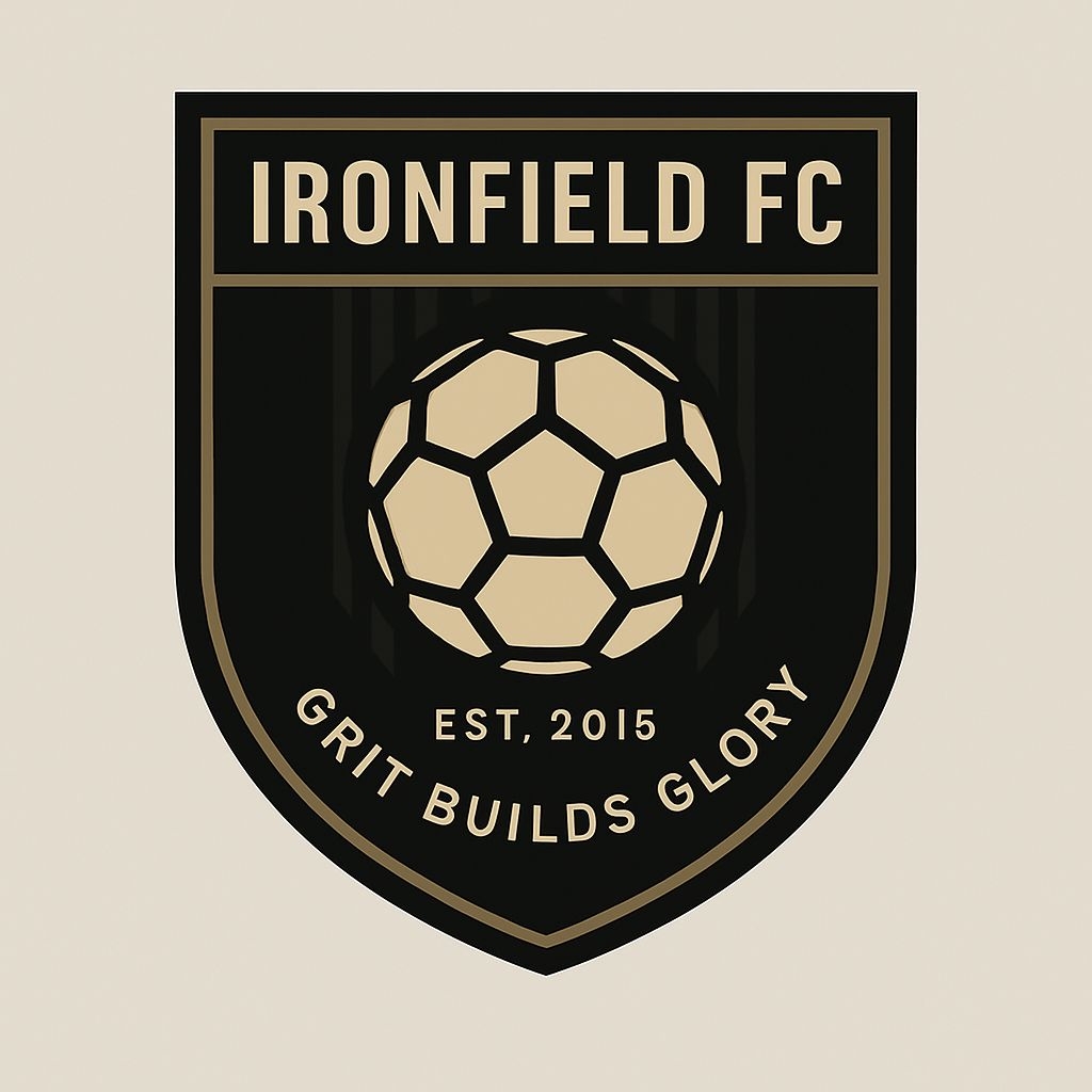 Modern Minimalist Ironfield FC Soccer Logo Design