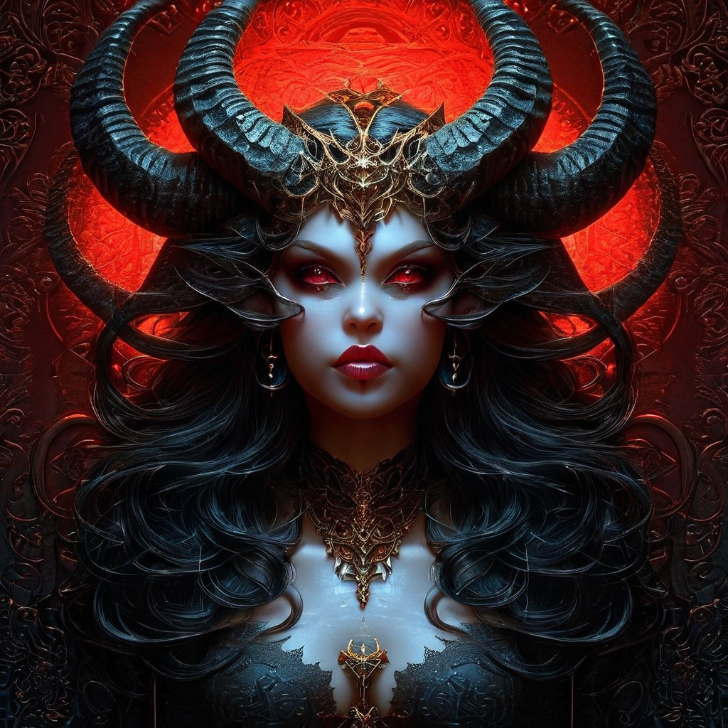 Beautiful demonic succubus by Petr Kapras - Playground