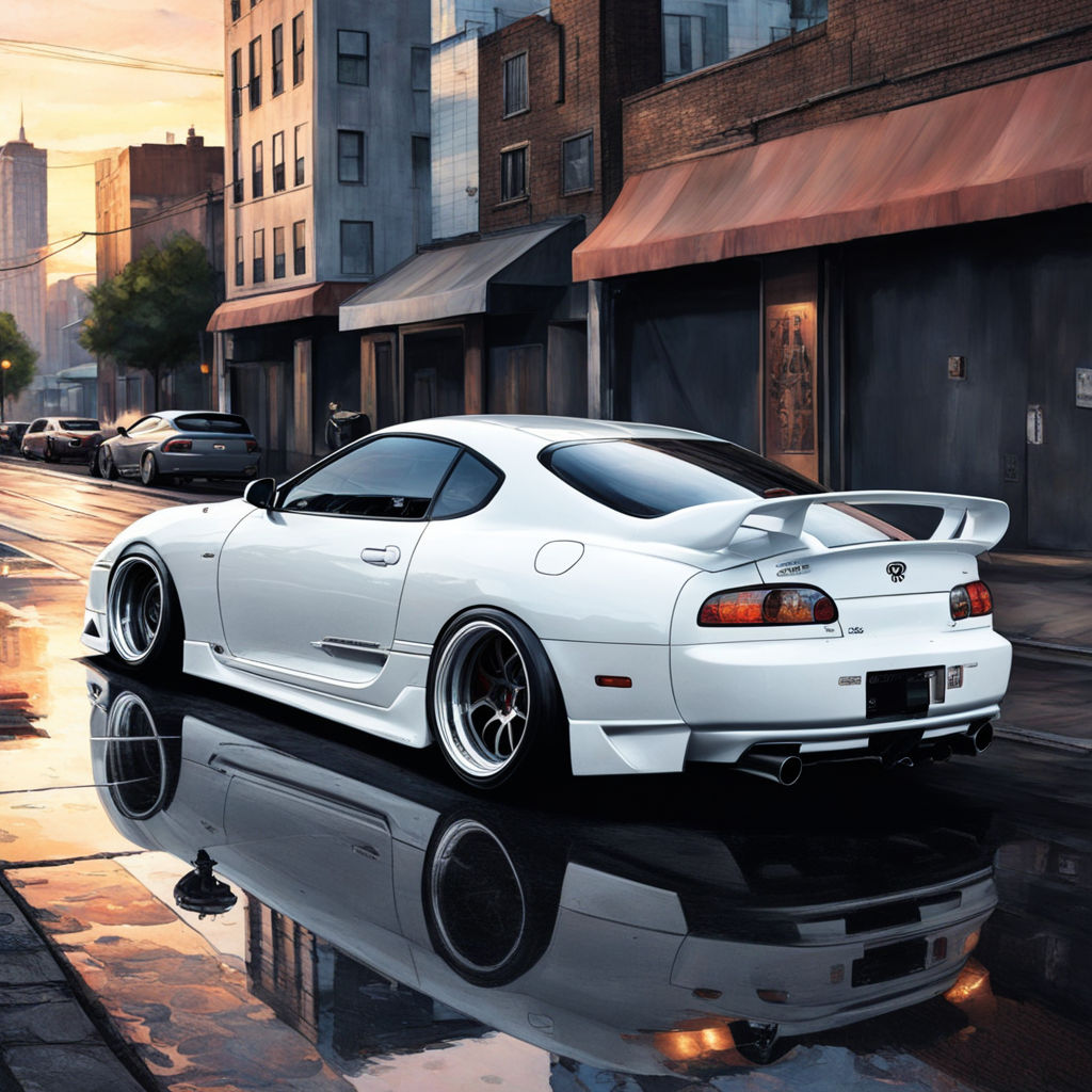 White Toyota Supra MK4 by Mhd Misbah - Playground