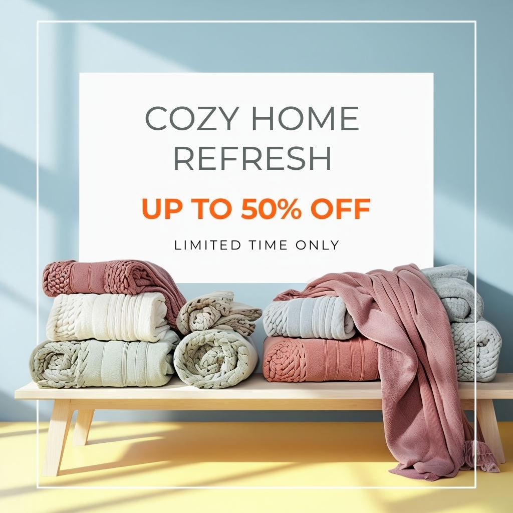 Cozy Home Refresh Sale: Up to 50% Off on Soft Blankets Advertisement