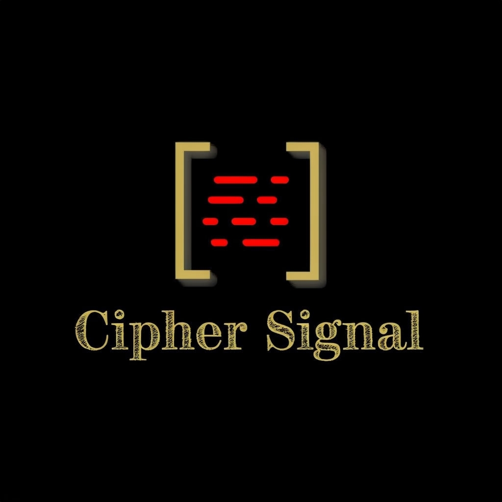 Minimalist Japandi-Style Cipher Signal Logo Design for Cybersecurity