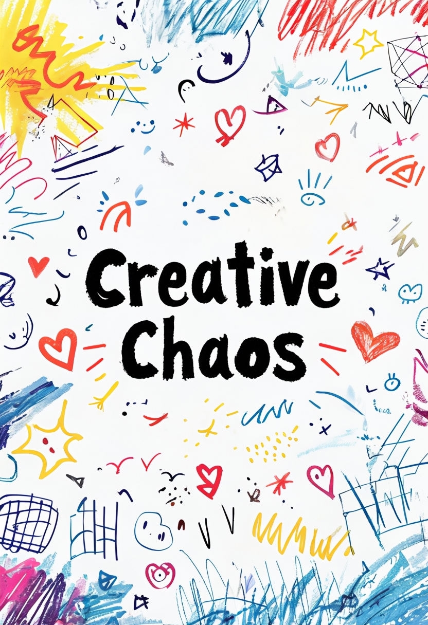 Creative Chaos Playful Doodle Design for EBook Cover