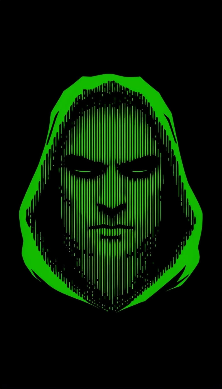 Intense Green Pixelated Face Art Design Phone Case Cover