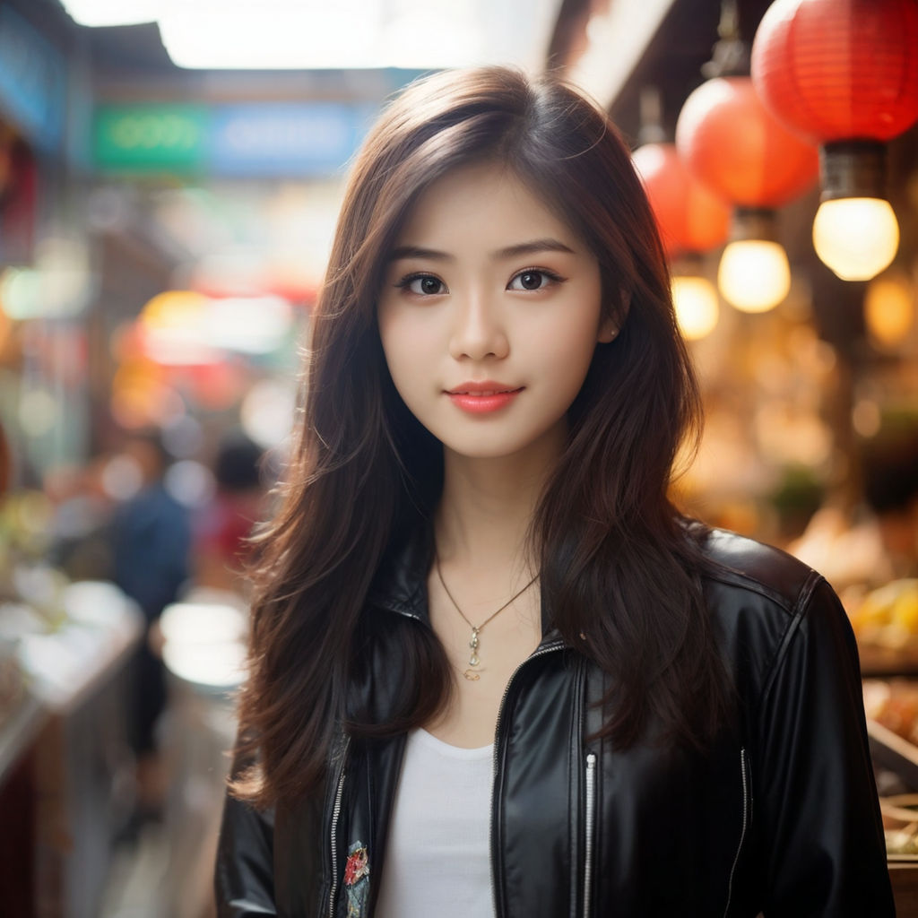 Young beautiful Asian woman