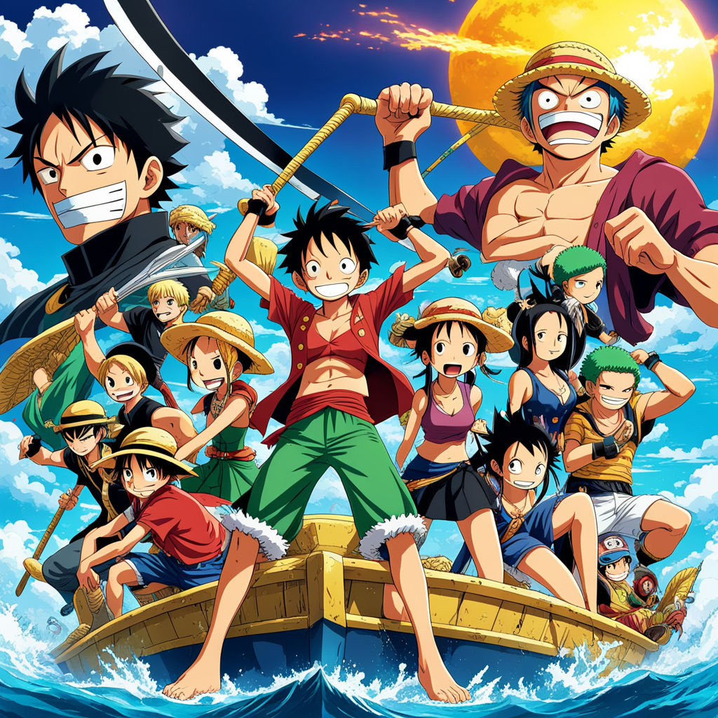 The Straw Hat Crew consists of Monkey D. Luffy by Shubham Chinni ...