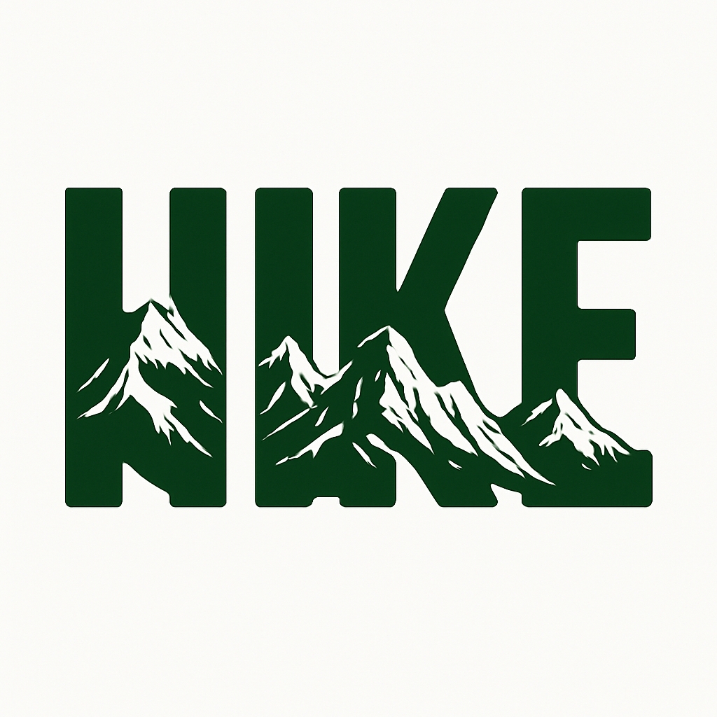 Mountain Range Typography Nike Inspired Hat Design