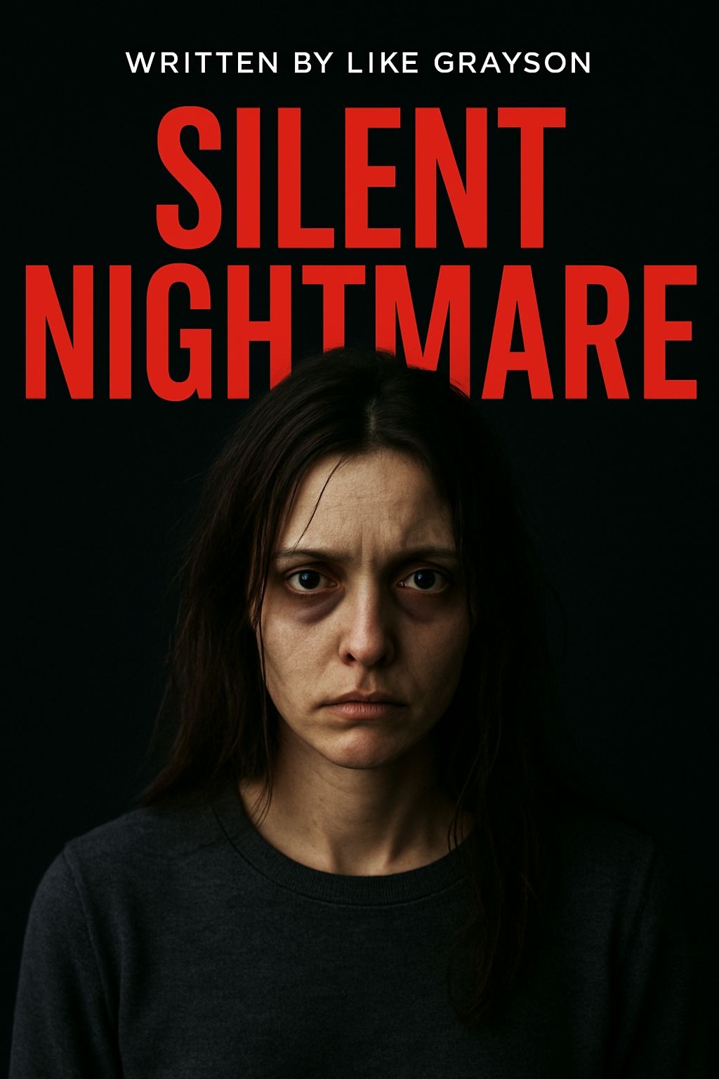 Silent Nightmare Eerie Movie Poster Design for EBook Cover