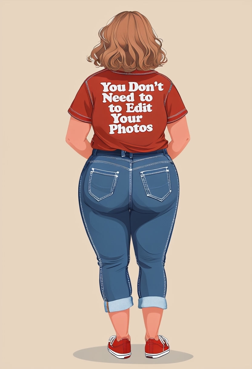 Empowering Casual Illustration of Body Positivity Poster