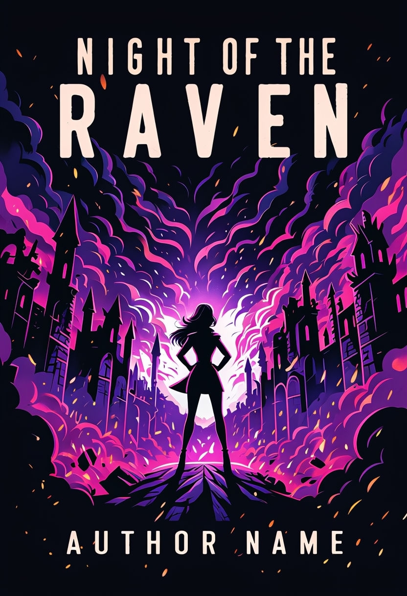Powerful Woman Against Ominous Cityscape EBook Cover