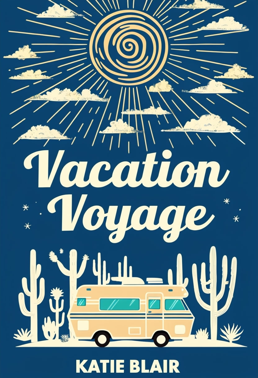 Vibrant Vacation Voyage Book Cover Design for EBook Cover